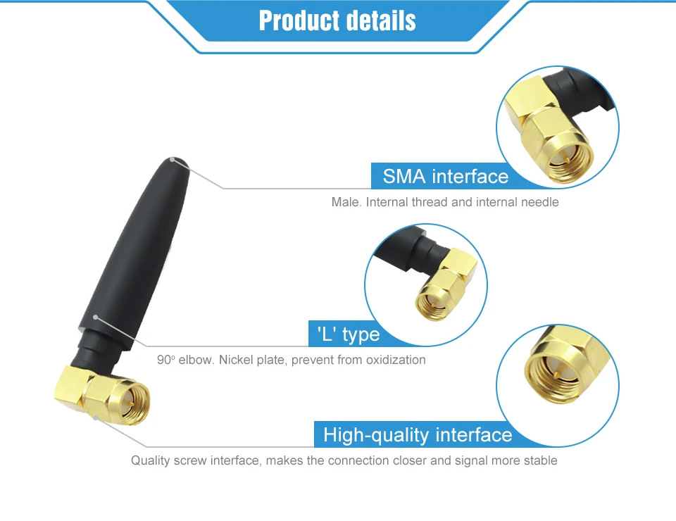 Whip antenna 433 MHz TX433-JW-5 (2)