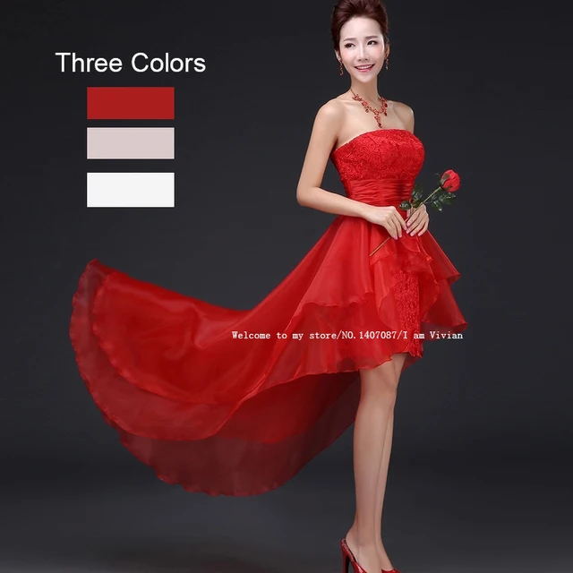 Red High Low Wedding Dresses