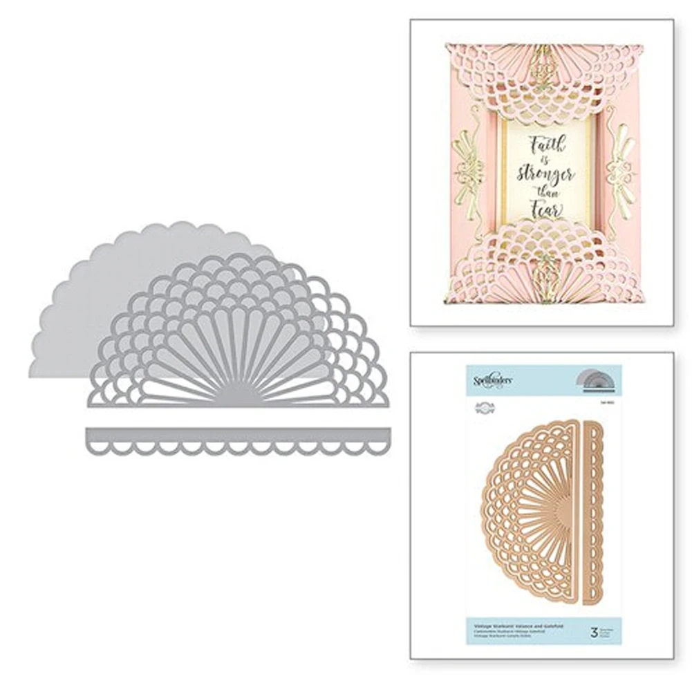

Starburst Valance and Gatefold Dies Metal Cutting Dies for Scrapbooking Card Making Album Embossing Crafts Paper Stencil Dies