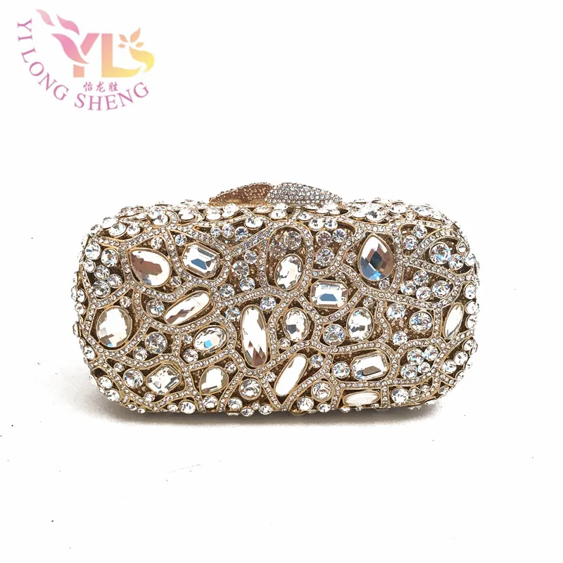 

Ladies Crystal Evening Dinner Clutch Fancy Crystal Purse Special Occasion Handbags Crossbody Day Clutches YLS-G87