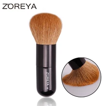 ZOREYA Brand 2016 Natural Goat Hair Loose Powder Brush Liquid Foundation Brush Multifunctional Beauty Cosmetic Makeup Tool