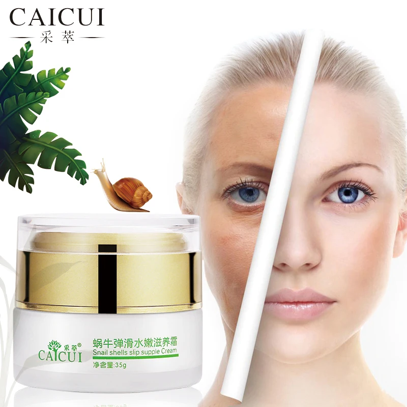 

CAICUI Korea Gold Snail Face Cream, Moisturizing Whitening Anti-aging Anti wrinkle snail shells slip supple Day Cream Face Care