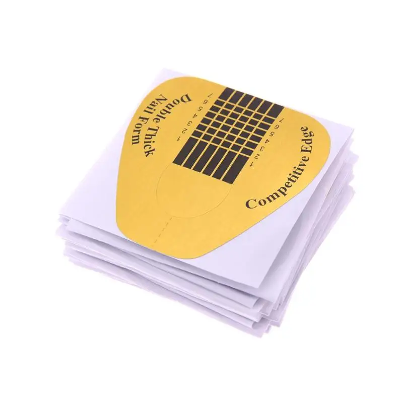 

50pcs Horseshoe-Shaped Nail Form Lengthening Phototherapy Nail Paper Holder Professional Acrylic Nail Art Forms manicure
