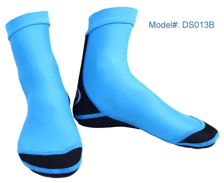 DS013B-Wetsuits-2015-NEW-Premium-Neoprene-3mm-Swim-Socks-Water-Sock-Boots-Shoes-Black-and-Pink-Size-33-to-45