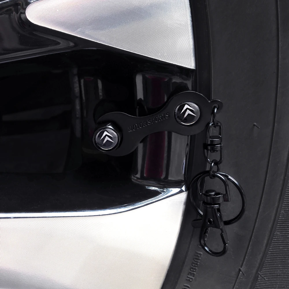 Авто стикер автомобиля колеса крышки стержня вентиля шины ключ брелок автомобиля Стайлинг для Citroen DS6 DS4 DS3 Xsara Saxo C5 кактус C4L Elysee