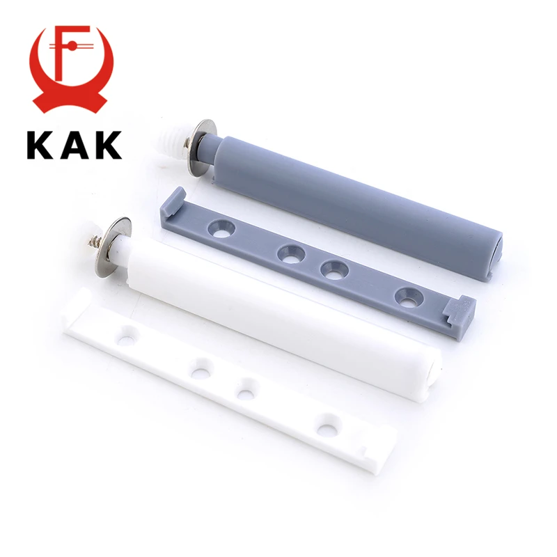 KAK 4 Pieces Gray White Kitchen Cabinet Door Stop Drawer Soft Quiet Closer Push To Open System Damper Buffers With Screws magnetic cabinet catches door catches magnetic cabinet latches cabinet door latch cabinet door buffer
