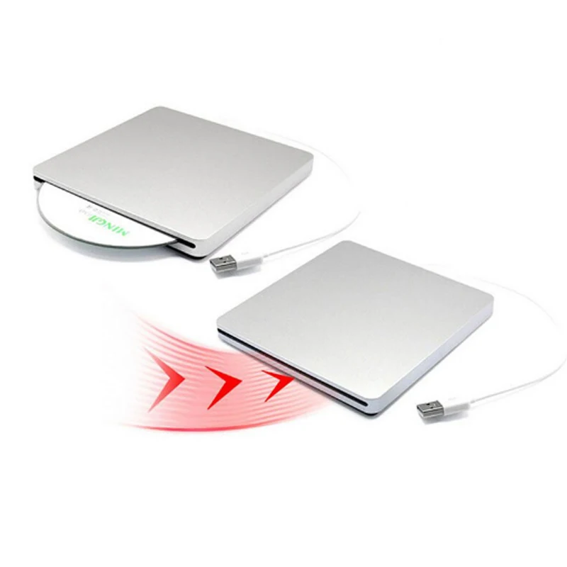  USB DVD Drives Optical Drive External DVD RW Burner Writer Recorder Slot Load CD ROM Player for App