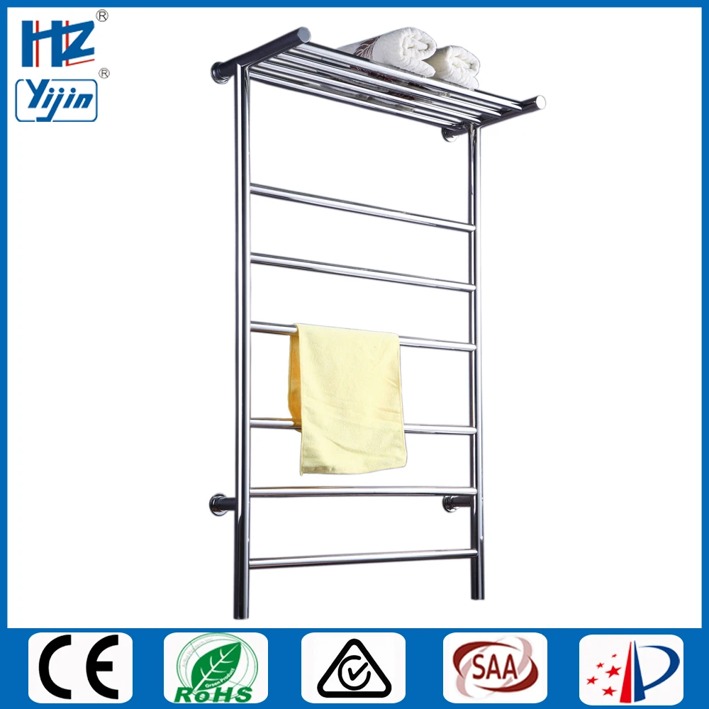T shaped stainless steel 304 heated towel rail electric towel warmer rack modern towel shelf