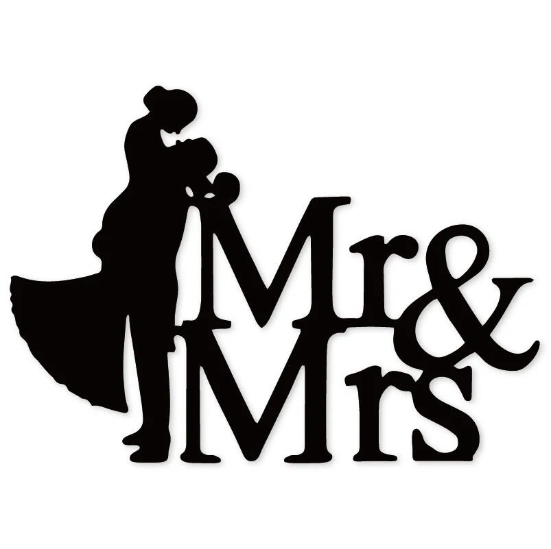 

Metal Cutting Dies Mr & Mrs Wedding Stencils for DIY Scrapbook Photo Album Paper Card Decorative Craft Embossing Die Cuts