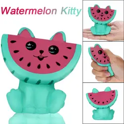 Очаровательны Squishies арбуз Kitty замедлить рост фрукты Ароматические стресса Toy3.27