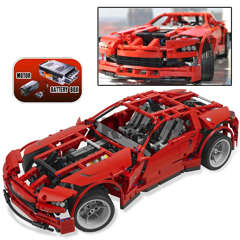 Модель 1281 20028 шт. супер автомобиль в сборе игрушечный автомобиль DIY Кирпичи Строительные блоки игрушки для детей Совместимость техника 8070