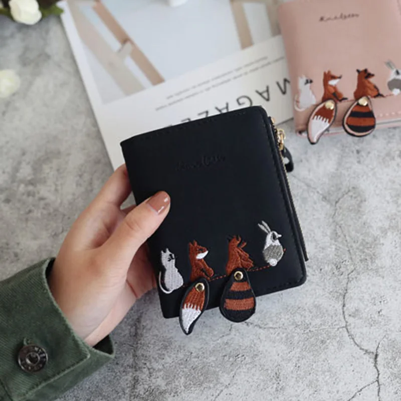 Women Cute Animal Purse Mini Casual Female Money Storage Wallet Travel Ladies Card Clutch Bag PU Leather Coin Monederos SS3459 (13)