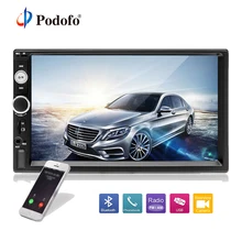 Podofo 2din Car Multimedia Lettore MP5 Audio Stereo 2DIN Auto Radio 7 “Schermo di Tocco di HD Display Digitale Bluetooth Autoradio USB FM
