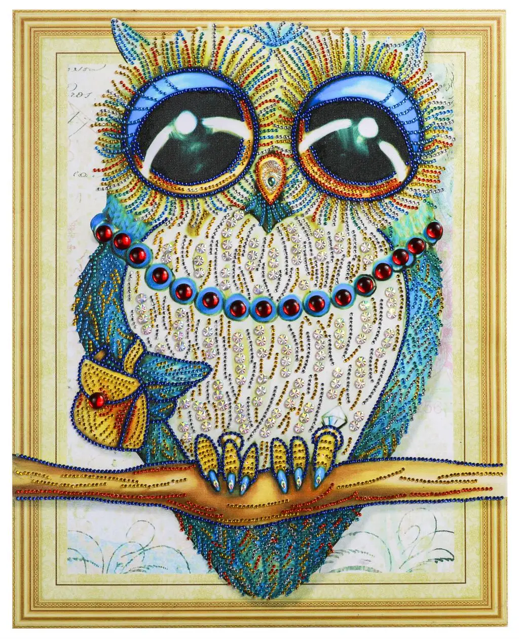 DIY 5D diamond embroidery circle diamond special shape cartoon painting colorful owl rhinestone crystal painting home decoration