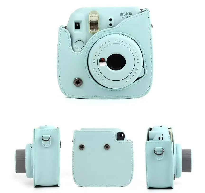 Сумка для фотоаппарата моментальной печати Fujifilm Instax Mini 9 из искусственной кожи, наплечный ремень, аксессуары для камеры, защитный чехол-сумка