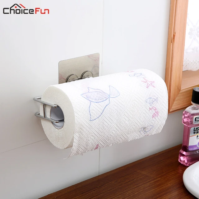 Choicefun Jumbo Hanging Metal Wall Mount Toilet Tissue Holder Under Choicefun Jumbo Hanging Metal Wall Mount Toilet Tissue Holder Under Cabinet Kitchen Roll Paper Towel