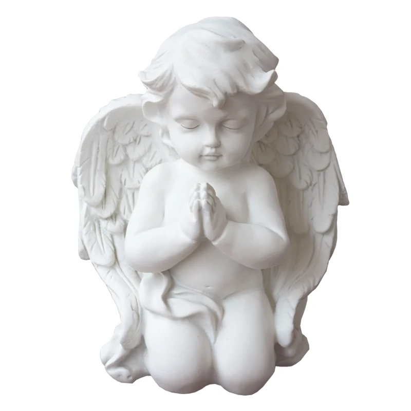 

Lovely Angel Plaster Figure Furnishing European-style Creative Children Figure Sculpture New Bookshelf Desktop Sculpture Statue