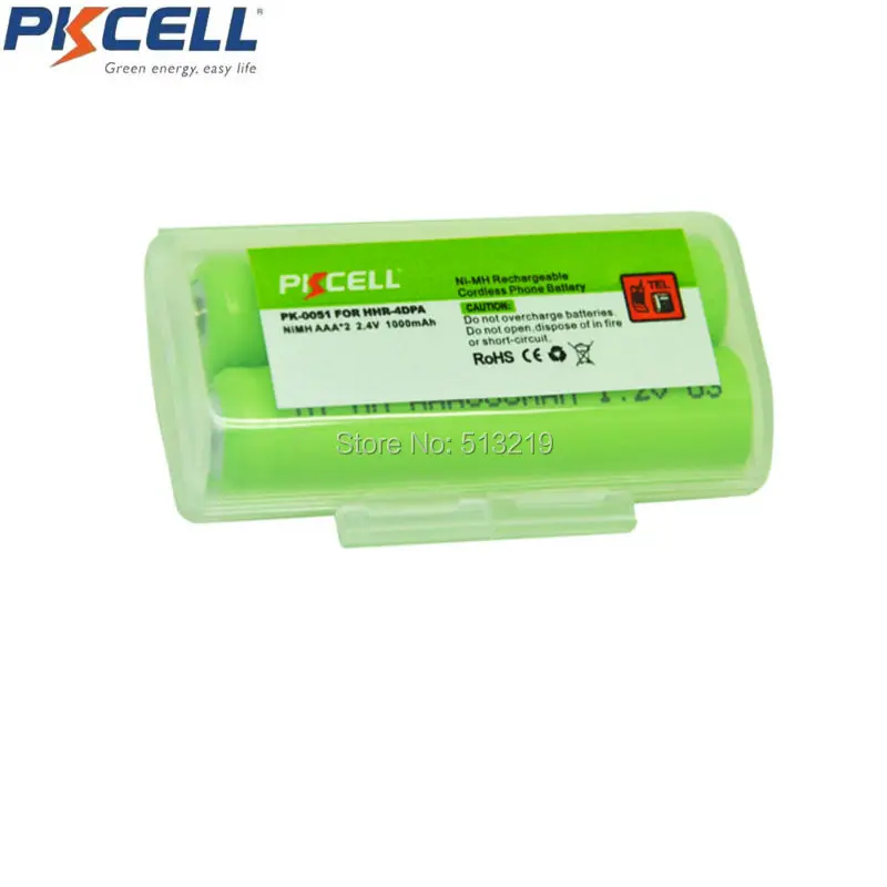 

1Pack 2Pcs Ni-MH 2.4V Rechargeable HHR-4DPA 70AAABC NIMH AAA*2 1.2V 1000mAh Replace nimh batteries 3a batteria