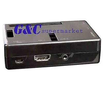 Premium Black Case Boxes Raspberry Pi 2 B Case Cover Enclosure Box ABS V2