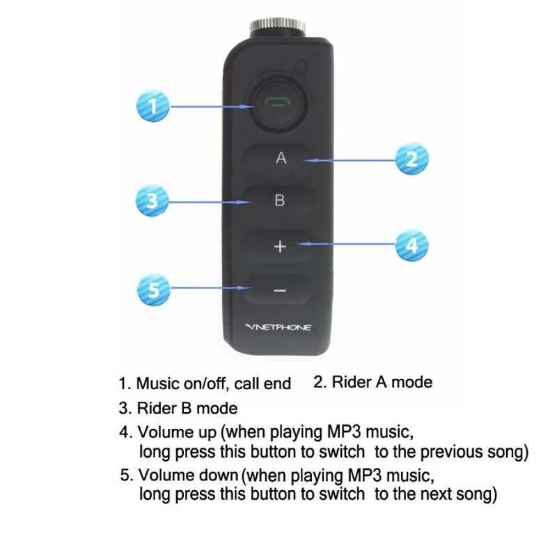 VNETPHONE V8 Интерком 5-Way Bluetooth мотоциклетное оборудование шлем гарнитура FM стерео MP3 NFC дистанционное управление Поддержка смартфона