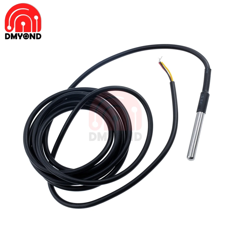 2m 200CM Digital Temperature Temp Sensor Probe DS18B20 Thermometer Waterproof For Arduino Compatible Stainless Steel | Инструменты
