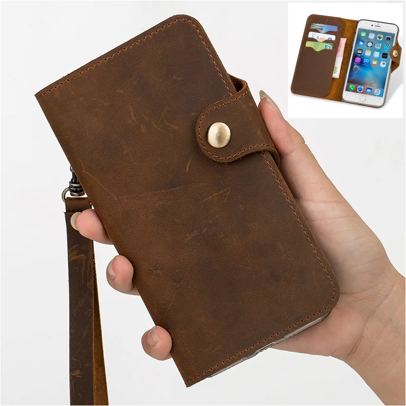 QX11 genuine leather wallet phone bag for Sony Xperia XA2