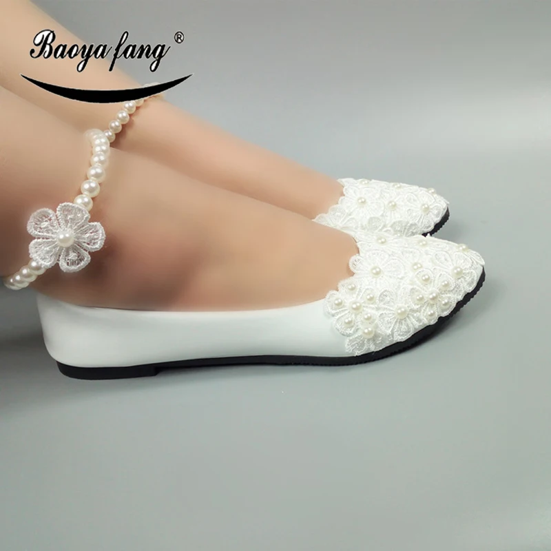 pearl flat shoes