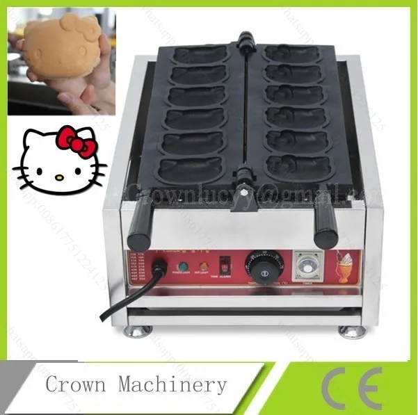 Cartoon Animal Cat Shaped Mini Waffle Maker With CE Certificatein