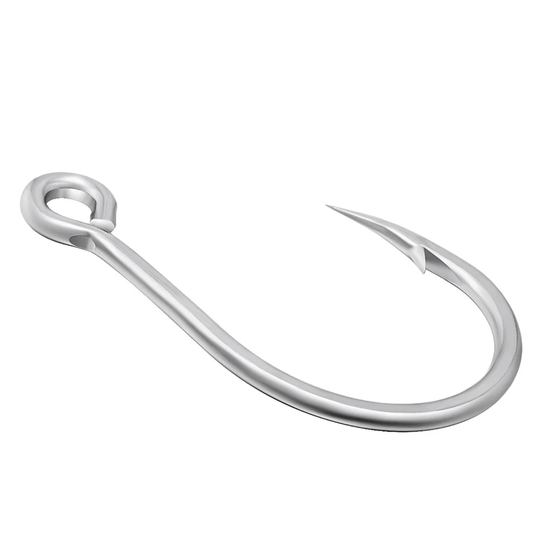 Аутентичный Mustad 10121 крючок из высокоуглеродистой стали, крючок с колючей спинкой, приманка, крючок для морской рыбалки, Черный рыболовный крючок, рыболовная приманка