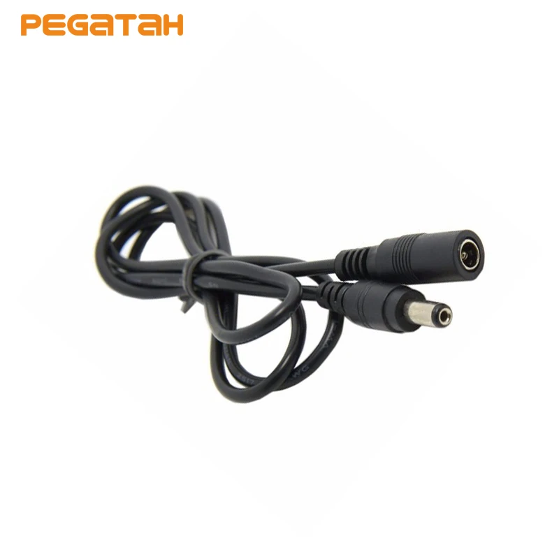 

5PCS DC CCTV Extender Male to Female Barrel Connector power Extension Cord Cable 1M 100cm 3ft 5.5 * 2.1mm