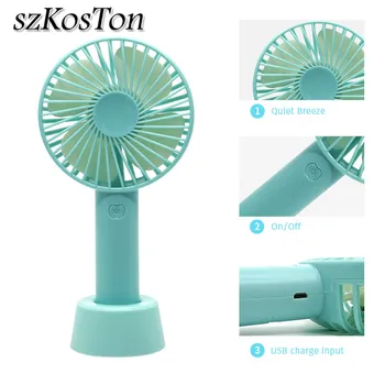 

Portable Rechargeable Fan USB 18650 Battery Fan For Outgoing Home Travel Handheld Desktop USB Cooling Fan For Hot Summer
