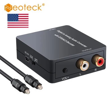 

(Send From US) Neoteck Digital To Analog Audio Converter Support DTS/Dolby RAW 5.1CH To 2CH Analog Stereo Audio Optical SPDIF