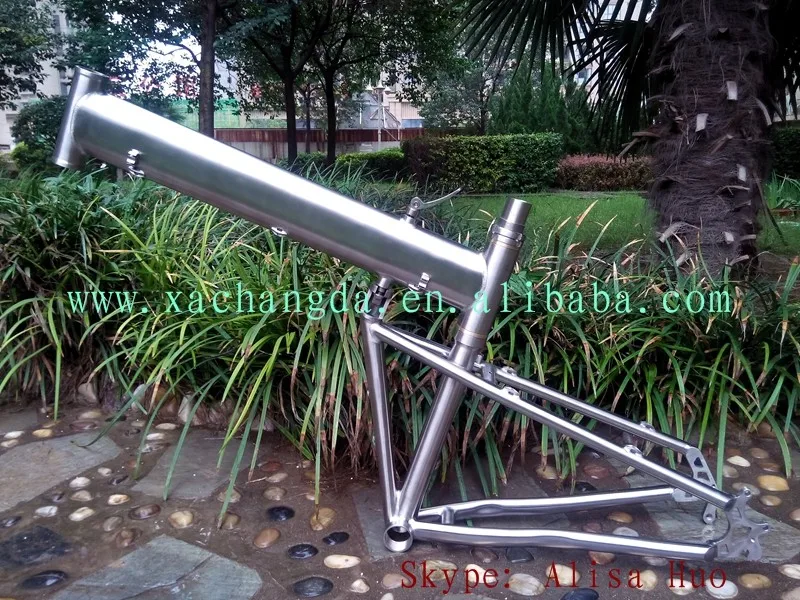 Sale titanium folding bike frame 26er titanium mountain bike frame 29er titanium folding bike frame 13