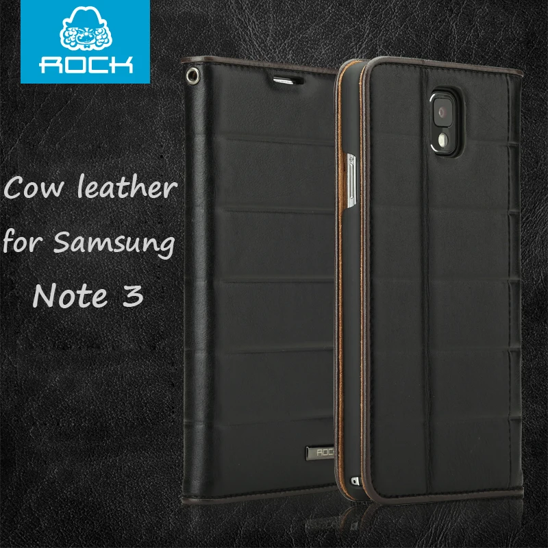 imágenes para Original ROCK Elite cuero Genuino verdadero de la vaca funda de piel para Samsung Galaxy Nota 3 N9000 nota $ number Nota III N9002 N9005 imágenes para Original ROCK Elite cuero Genuino verdadero de la vaca funda de piel para Samsung Galaxy Nota 3 N9000 nota $ number Nota III N9002 N9005