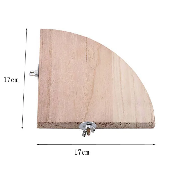 Животное птица попугай деревянная платформа кронштейн стойка игрушка шиншиллы хомяк веер ветка для птицы Клетка игрушка 3 размера домашних животных - Цвет: 17CM