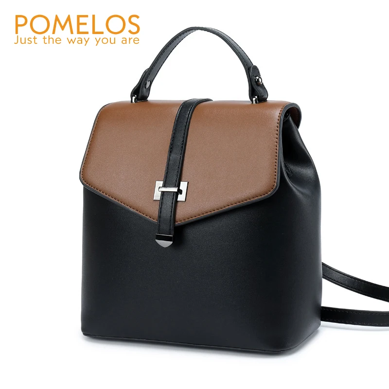 

POMELOS Backpack Women High Quality Split Leather Backpack For Women Rucksack Woman Bagpack Travel Backpack