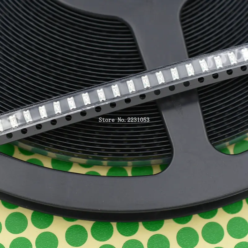 200PCS/LOT 1206 SMD LED Green Light Beads Super Bright LED Diode Green Light-emitting LED Chip 3.2*1.6*0.8mm