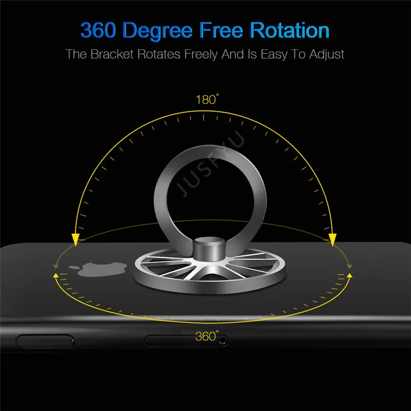 Gyro Rotate Finger Ring Holder 360 Degree Spinner Rotary Rotation Mobile Smartphone Grip Stand For iPhone 6 Samsung Phone Stand