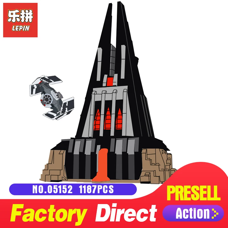 

2018 Lepin 05152 Star Compatible Legoing 75251 Wars Darth Vader's Castle Set Building Blocks LegoINGlys Educational Toys DIY