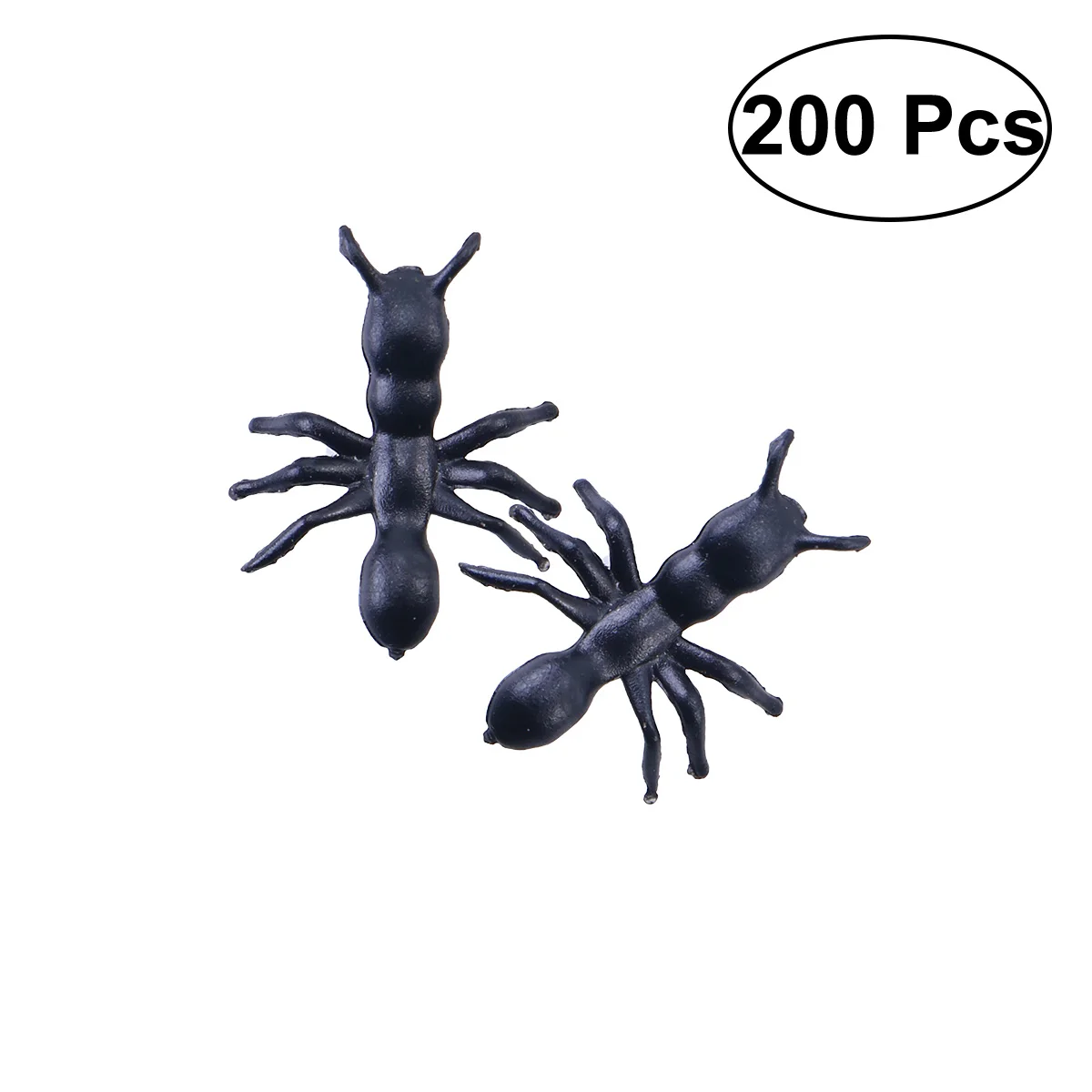 

200 Pcs Plastic Black Ants Prank Joking Funny Gadgets Horrific Decor for Halloween Parties Carnivals Costume Party