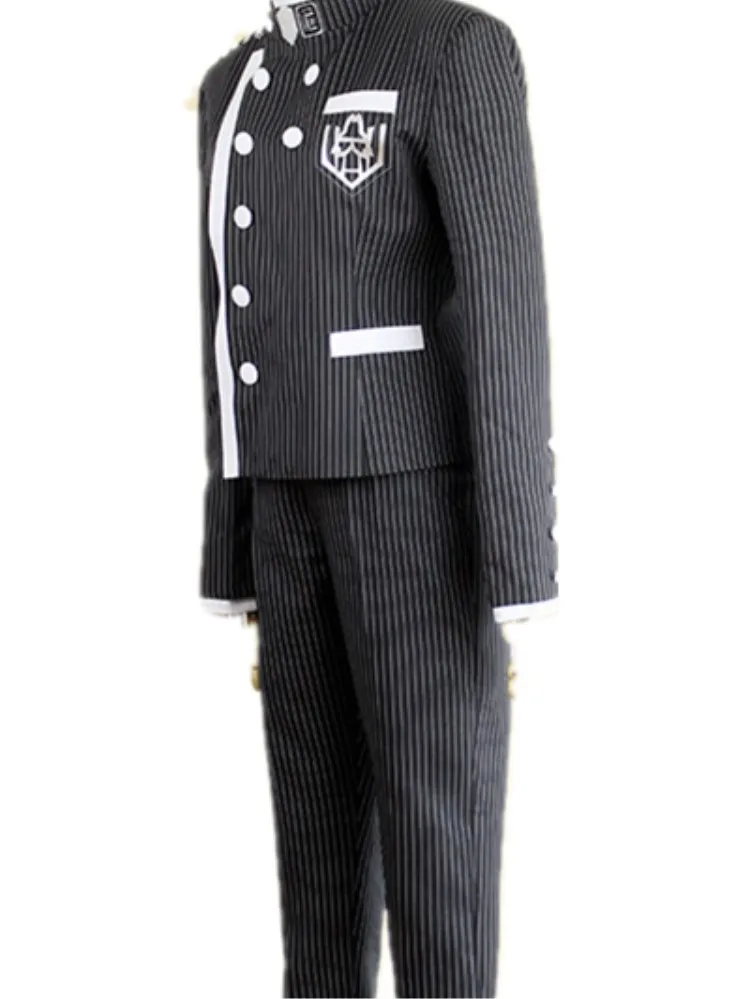 New Danganronpa V3 Cosplay Saihara Shuichi Anime Cosplay Game Uniform School Suit Men Women Uniform Coat+ Pants+ Hat+Wig