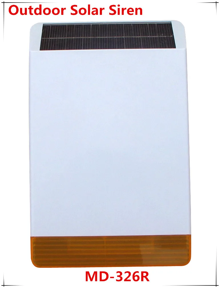 Easy installation Wireless Outdoor Strobe Flash siren Solar powered Sire with 110dB big Sound font b