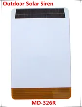 Easy installation Wireless Outdoor Strobe Flash siren Solar-powered Sire with 110dB big Sound Alarm