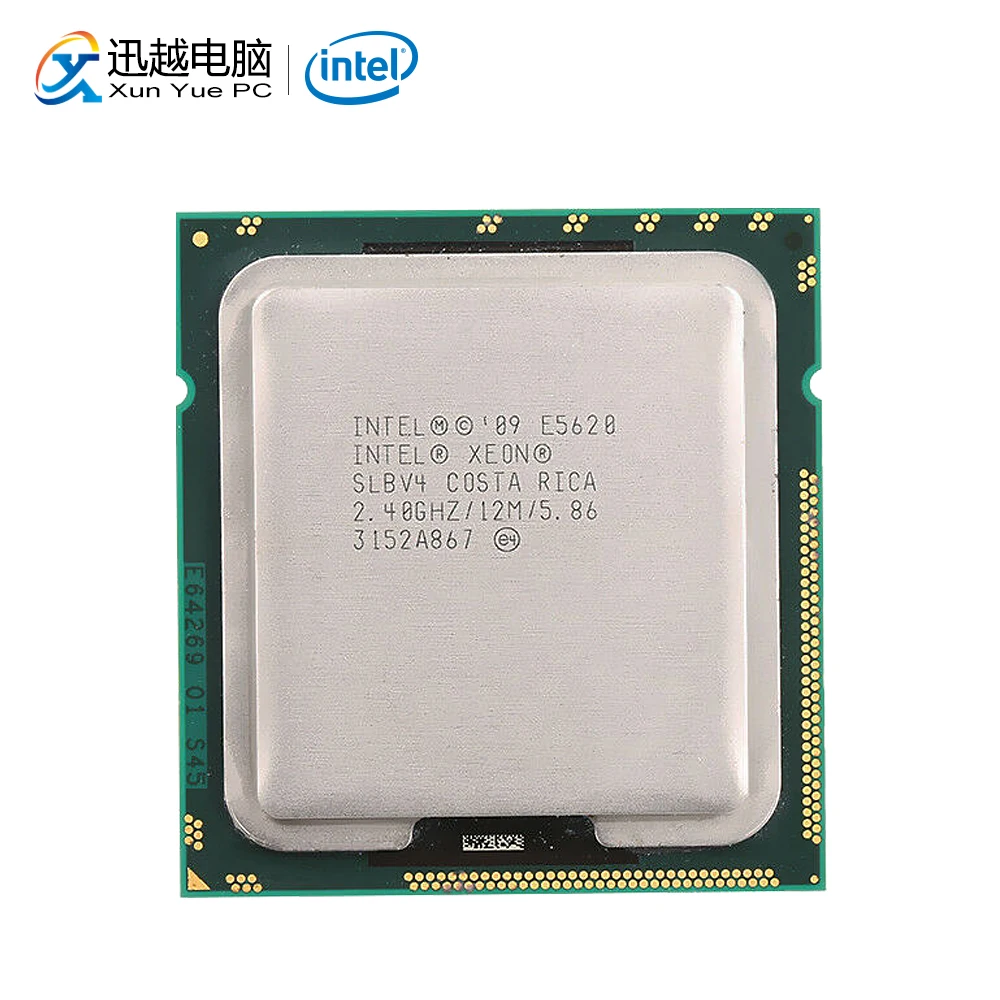 

Intel Xeon E5620 Desktop Processor Quad-Core 2.40GHz L3 Cache 12MB 5.86 GT/s QPI LGA 1366 SLBV4 5620 Server Used CPU