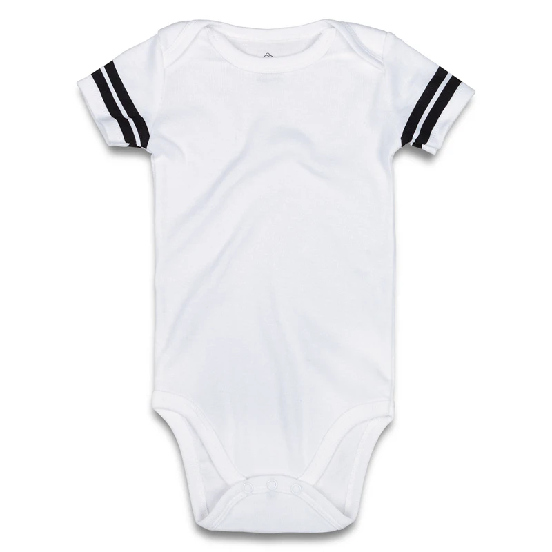 Newborn Baby Unisex Football Badysuit White-1