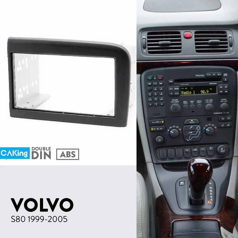 Автомобильная панель радио для VOLVO S80 1999-2005 Dash Kit установка крепление переходная пластина адаптер крышка рамка стерео консоль отделка