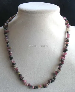 

wow! tourmaline red baroque 5-8mm necklace 17inch nature beads wholesale FPPJ