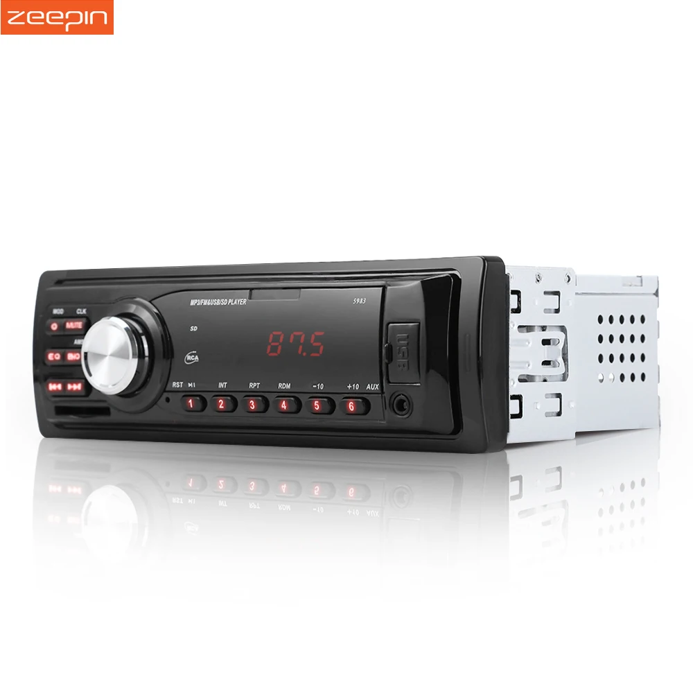 1Din Car Radio Auto Audio Stereo 12V Support FM SD AUX USB