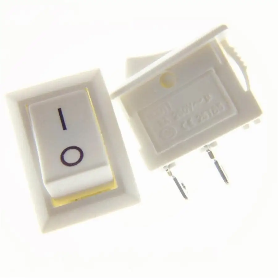 Оптовая продажа белый выключатель для лодки миниатюрный квадратный питания