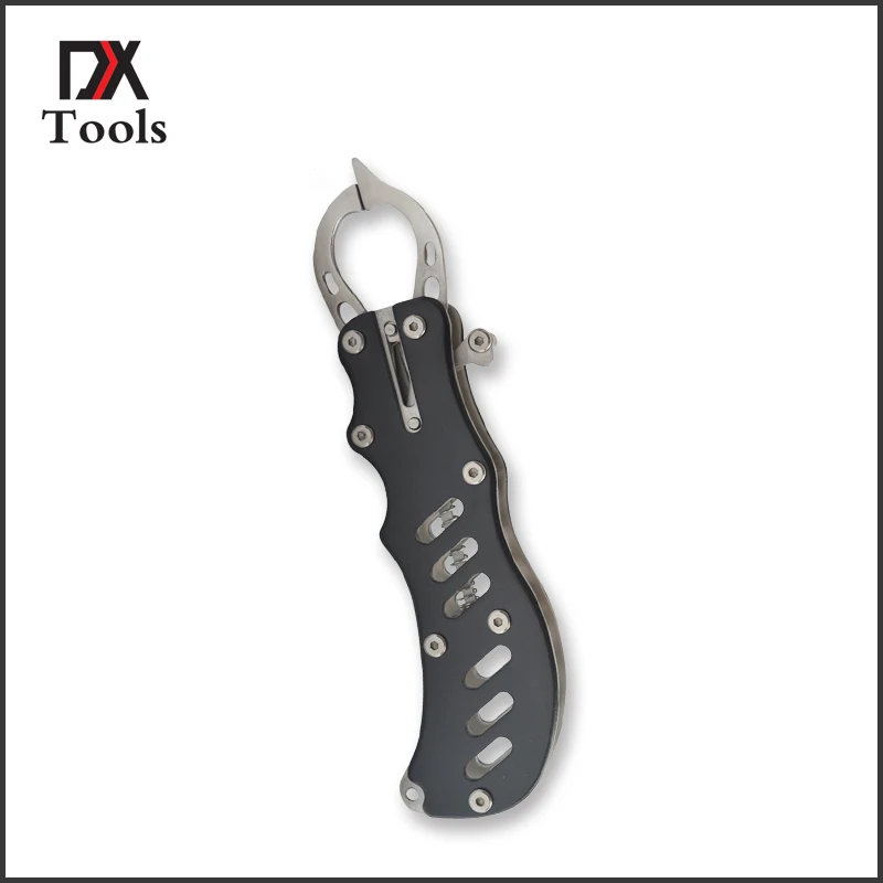 

Portable Aluminium Fish Lip Grips Crap Fishing Gripper Accessories Tools With Fish Springs String Equipment Tackle